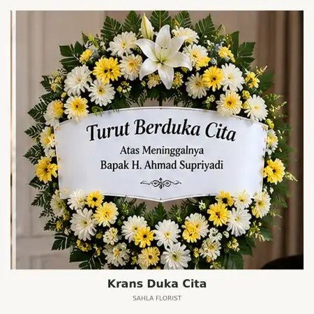 Krans Bunga Duka Sawahan